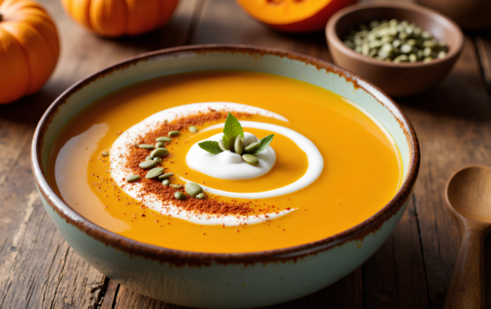 Cremige Kürbissuppe