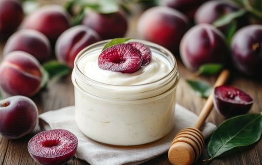 Pflaumen Joghurt Dessert