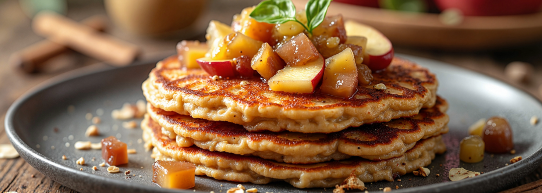 Apfel-Hafer-Pfannkuchen