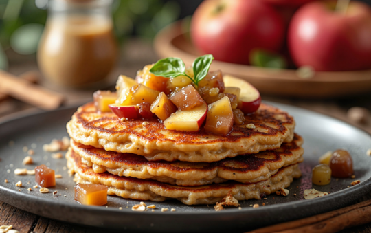Apfel-Hafer-Pfannkuchen